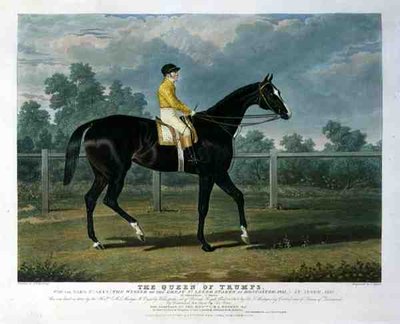 "Queen of Trumps", voitti Oaks Stakes (Doncasterin Great St. Leger Stakes -voittaja) tekijältä John Frederick Herring Snr