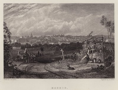 Madrid (väri litho) tekijältä John Frederick (after) Lewis