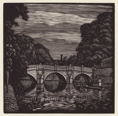 Cambridge: Clare Bridge (puupiirros) tekijältä John Frederick Greenwood