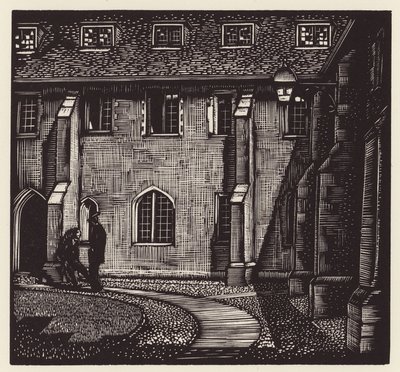 Cambridge: Corpus Christi, Old Court (puupiirros). tekijältä John Frederick Greenwood