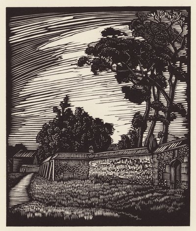 Cambridge: Coe Fen (puupiirros). tekijältä John Frederick Greenwood