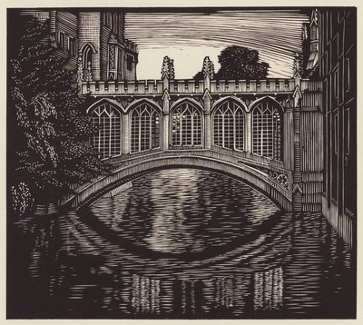 Cambridge: "Huokausten silta" (puupiirros) tekijältä John Frederick Greenwood