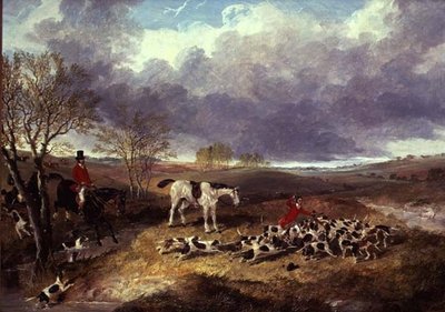 Cambridgeshiren metsästys: Kuolema (öljy kankaalle) tekijältä John Frederick Herring Jnr
