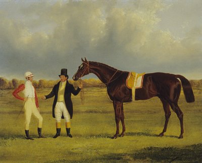 "Euclid" Jockey Conollyn ja Trainer Pettitin kanssa (öljy kankaalle) tekijältä John Frederick Herring Senior