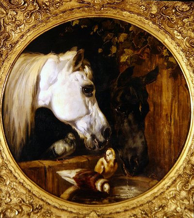 Tallissa (öljy kankaalle) tekijältä John Frederick Herring Senior