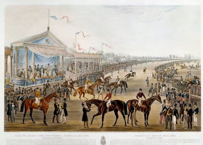 Prix du jockey club a Chantilly vuonna 1841 John Frederick Herringin (1795-1865) vedos tekijältä John Frederick Herring Senior