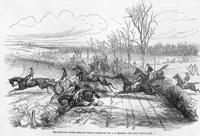 Newport Pagnellin estejuoksu, kaiverrettu Smyth, "The Illustrated London News", 28. marraskuuta 1846 tekijältä John Frederick Herring Senior