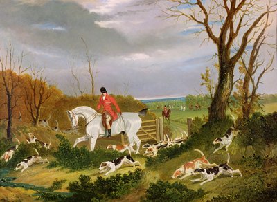 Suffolkin metsästys - menossa peittoon Herringswellin lähellä tekijältä John Frederick Herring Senior