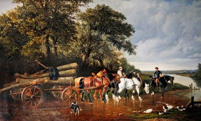Puuvaunu tekijältä John Frederick Herring Senior