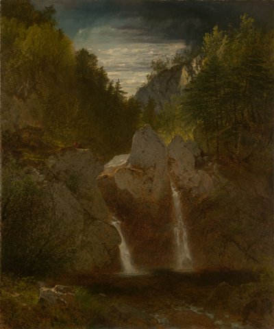 Kallioinen lampi, Bash Bish Falls tekijältä John Frederick Kensett