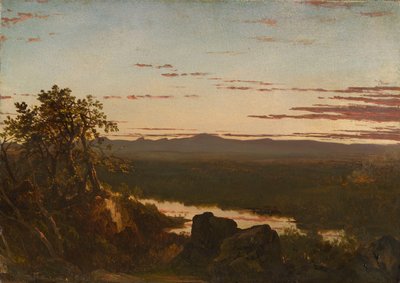 Auringonlaskun maisema tekijältä John Frederick Kensett