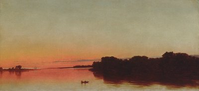 Hämärä Long Island Soundilla, Darien, Connecticut tekijältä John Frederick Kensett