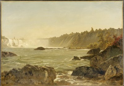 Näkymä Niagaran putouksille, noin 1851-52 (öljy kankaalle). tekijältä John Frederick Kensett