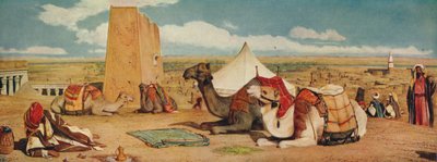 Edfou: Ylä-Egypti, 1860, c1915 tekijältä John Frederick Lewis