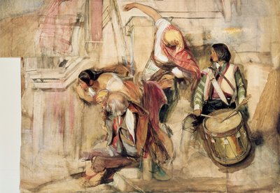 Tutkimus Don Carlosin julistusta varten, 1834-1838 tekijältä John Frederick Lewis