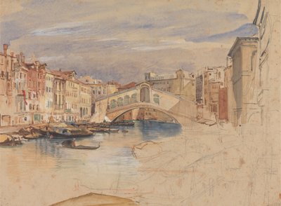 Venetsia: Canal Grande ja Rialto tekijältä John Frederick Lewis
