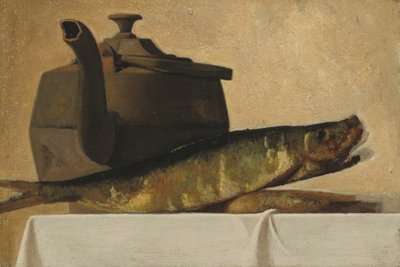 Englantilainen aamiainen, noin 1890-luku (öljy akatemiapahville) tekijältä John Frederick Peto