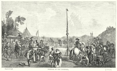 Popinjayn festivaali (kaiverrus) tekijältä John Frederick Tayler