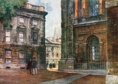 Christ Church - Peckwater Quadrangle (värilitografia) tekijältä John Fulleylove