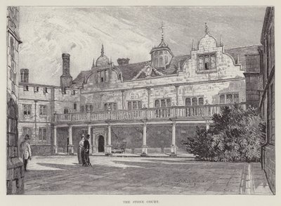 Knole House, The Stone Court (litho) tekijältä John Fulleylove