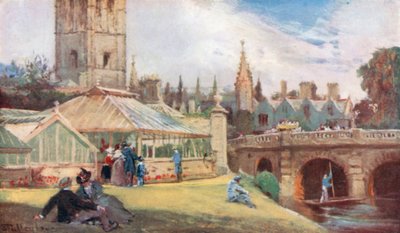 Magdalen College kasvitieteellisestä puutarhasta (värilitro) tekijältä John Fulleylove