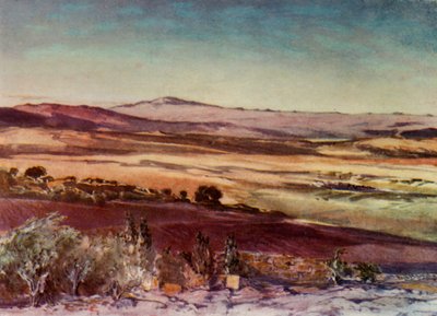 Hermon-vuori Taborin rinteiltä, 1902. tekijältä John Fulleylove