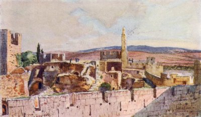 Osa Jerusalemin linnoituksesta tekijältä John Fulleylove
