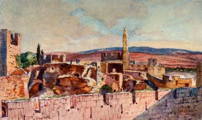 Osa Jerusalemin linnoituksesta, 1902. tekijältä John Fulleylove