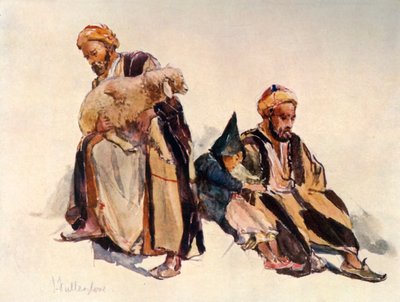Syyrian paimenet ja paimenpoika, 1902. tekijältä John Fulleylove