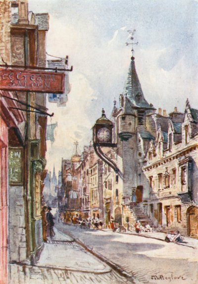 Canongate Tolbooth, näkymä länteen. tekijältä John Fulleylove
