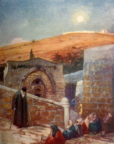 Neitsythaudan kappeli Öljymäen juurella, 1902. tekijältä John Fulleylove