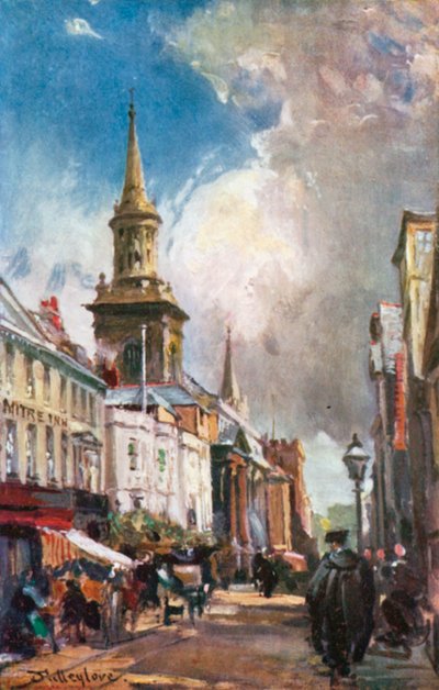 The High Street itään päin (värilitro) tekijältä John Fulleylove