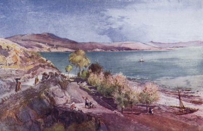 Pyhä maa: Galileanmeri (väri litho) tekijältä John Fulleylove