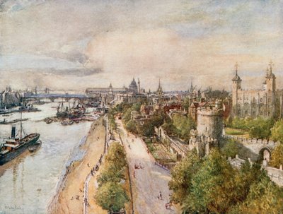 Torni Tower Bridgestä katsoen länteen tekijältä John Fulleylove