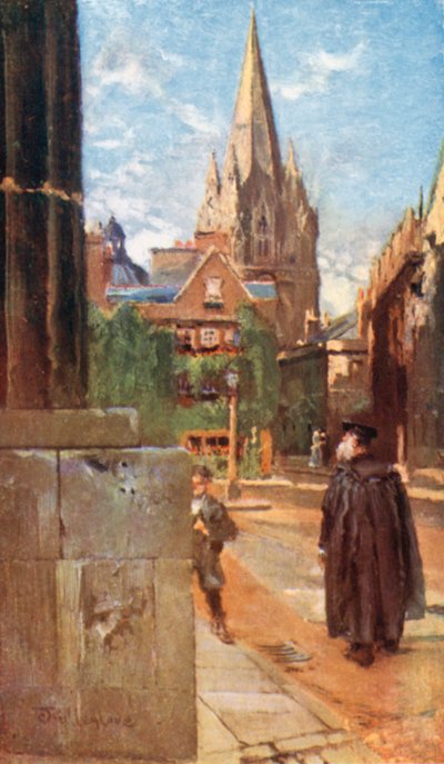 Yliopiston Pyhän Marian kirkko (värilitro) tekijältä John Fulleylove