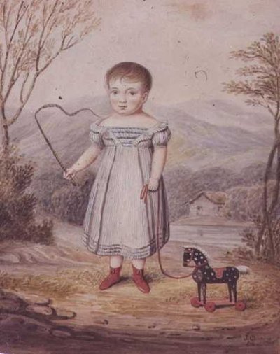 Tyttö ja leluhevonen tekijältä John Gadsby Chapman