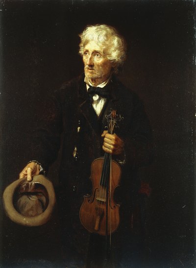 Mies viululla, 1879 tekijältä John George Brown
