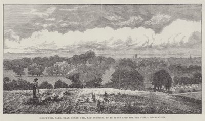 Brockwell Park, lähellä Herne Hilliä ja Dulwichia, ostetaan julkista virkistystä varten tekijältä John Gilbert