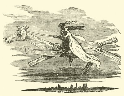 Don Quijote lumottu hevosella tekijältä John Gilbert