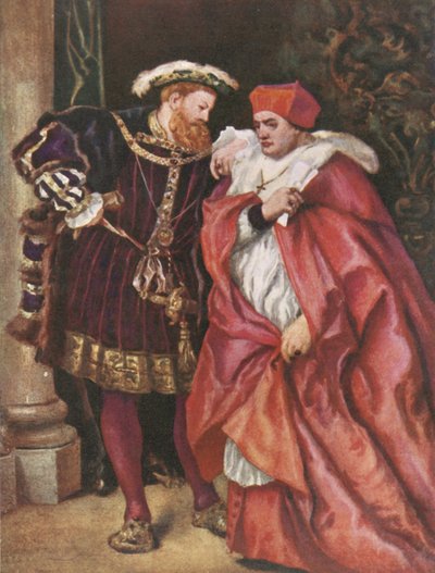Henry VIII ja kardinaali Wolsey tekijältä John Gilbert