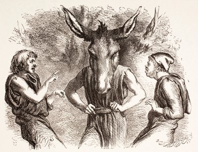 Kuvitus Kesäyön unelmaan, "The Illustrated Library Shakespeare", julkaistu Lontoossa 1890 tekijältä John Gilbert