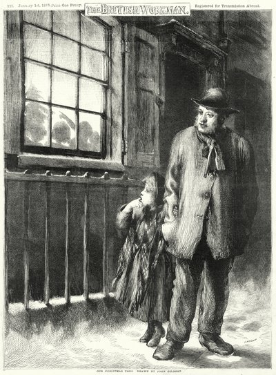 Meidän joulukuusi (kaiverrus) tekijältä John Gilbert