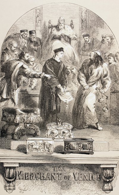 Venetsian kauppias, 1890 tekijältä John Gilbert