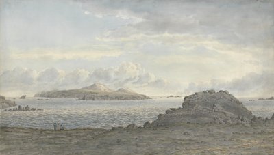 St. Davids Head, Pembrokeshire, n. 1805 (wc paperilla) tekijältä John Glover