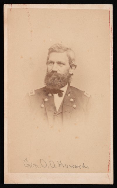 Kenraali Oliver Otis Howardin muotokuva 1830-1909, 1860-luku. tekijältä John Goldin