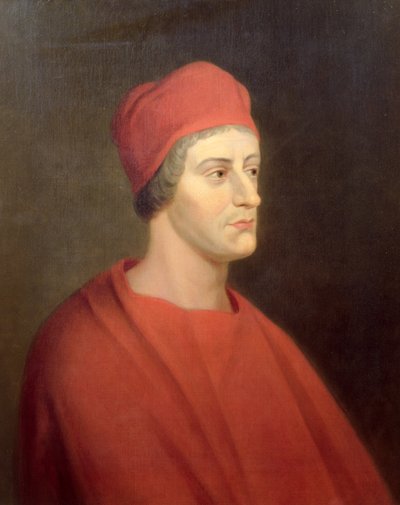 Muotokuva näyttelijä Henry Harriksesta Wolseyn roolissa William Shakespearen Henrik VIII -teoksesta, 1662. tekijältä John Greenhill