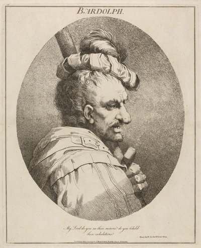 Bardolph, "Henry IV", osa II, näytös II, kohtaus IX tekijältä John Hamilton Mortimer