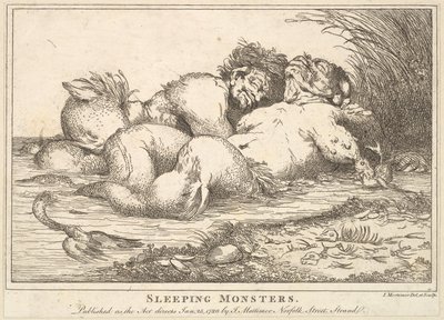 Sleeping Monsters, 25. tammikuuta 1780. tekijältä John Hamilton Mortimer