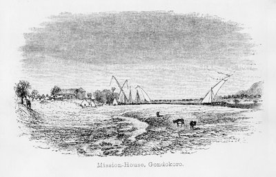 Misson-House, Gondokoro, "Niilin lähteen löytämisen julkaisusta", 1864 tekijältä John Hanning Speke