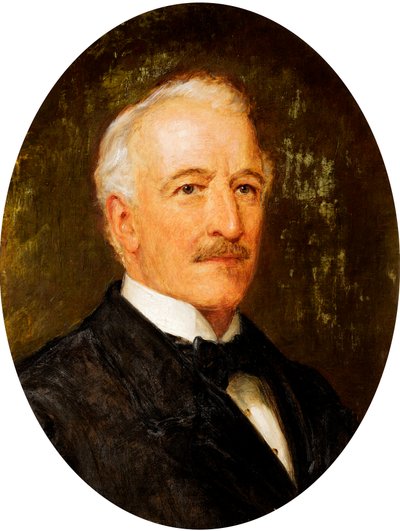 Paroni Charles Conrad Adolphus du Bois de Ferrieres (1823-1908), Cheltenhamin liberaali kansanedustaja (1880-85), n. 1885-1900 (öljy kankaalle) tekijältä John Hanson Walker